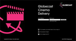 Desktop Screenshot of cinema.globecast.com